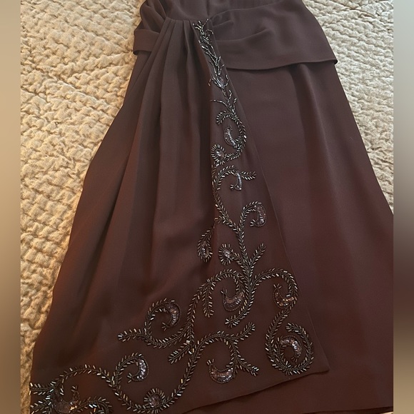 Flawless 1940’s vintage padded shoulder beaded dress - Picture 13 of 13